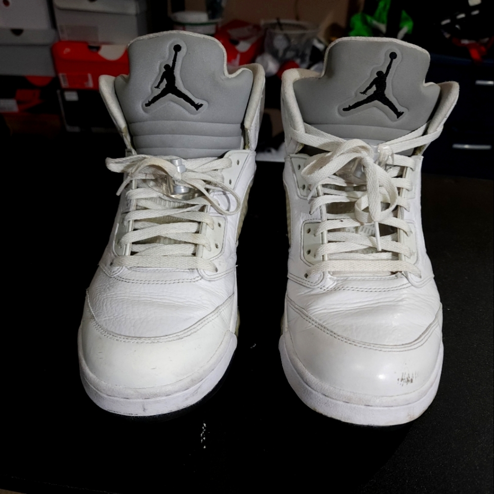 Jordan 5 white metallic